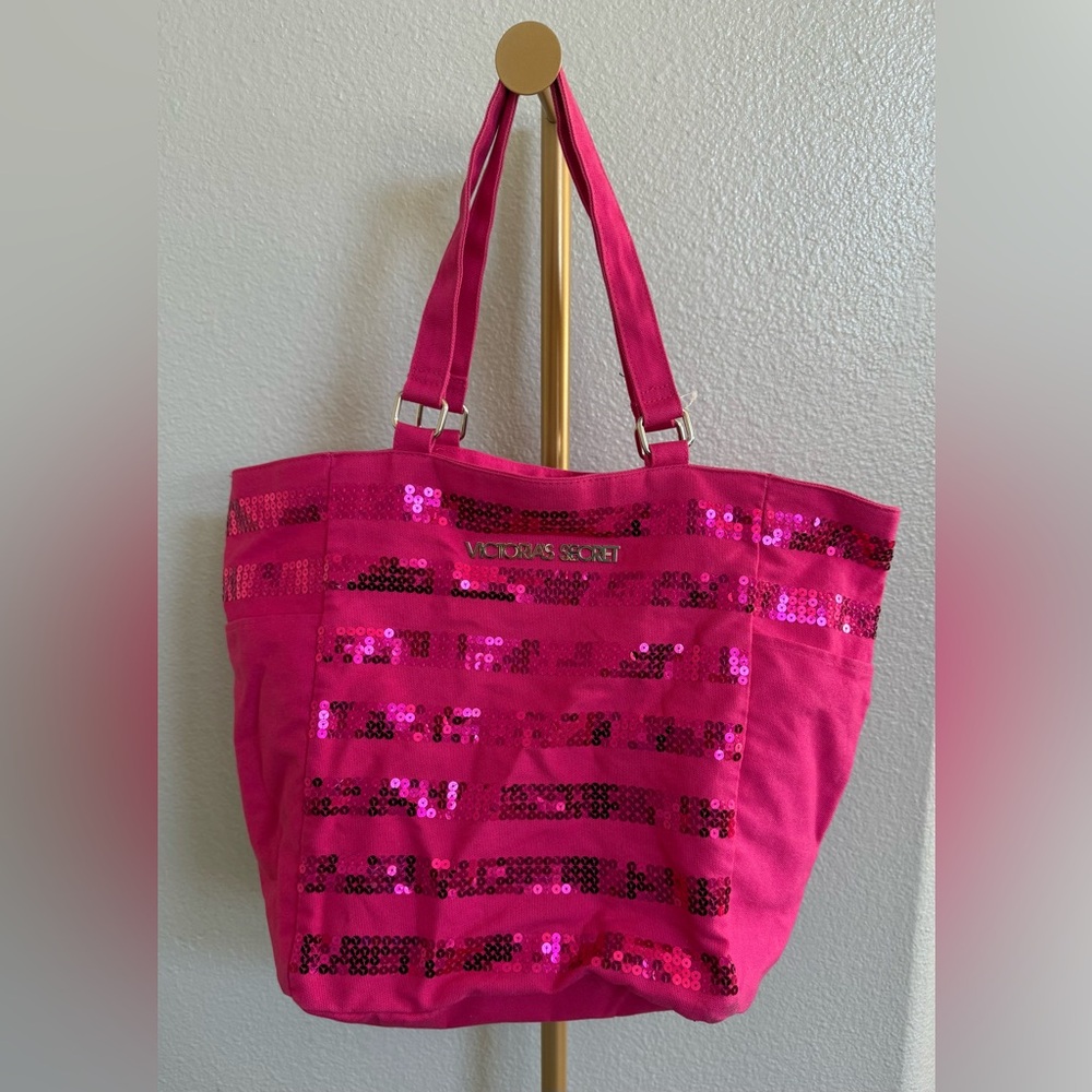 Victoria's Secret Pink Sequin Tote Bag